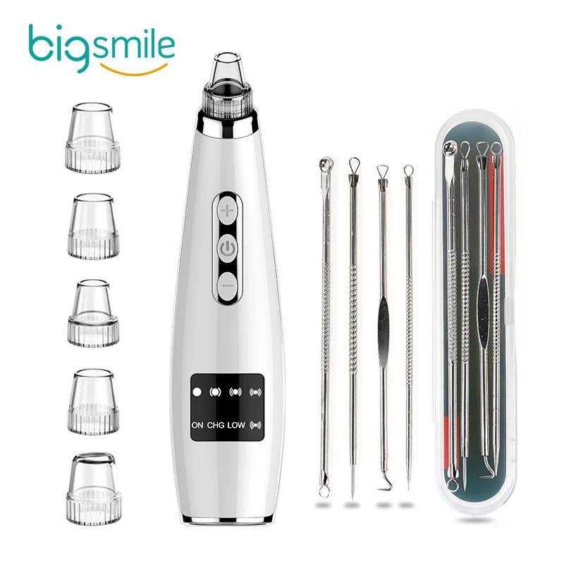 jhf-15 new product ideas 2023 support dropshipping 5 head 5 gear Nose cleaning black head white blackhead remover vacuum