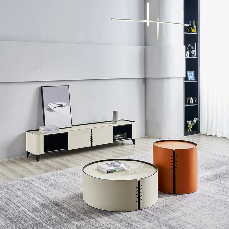 Modern living room tv table luxury television stand and coffee table designs