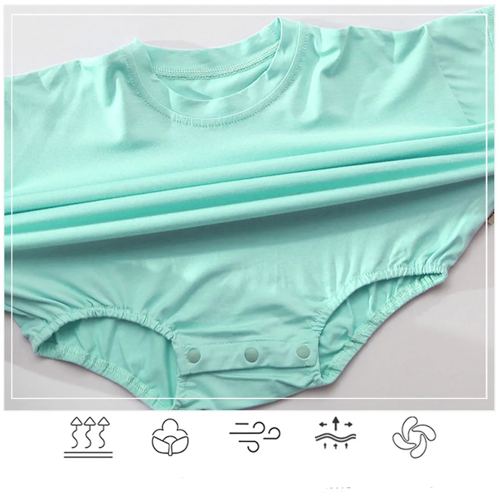 Summer Short Sleeve Newborn Baby Bodysuit T shirt Romper Modal Baby Oversized Romper Wholesale Blank Clothes Baby Bubble Romper