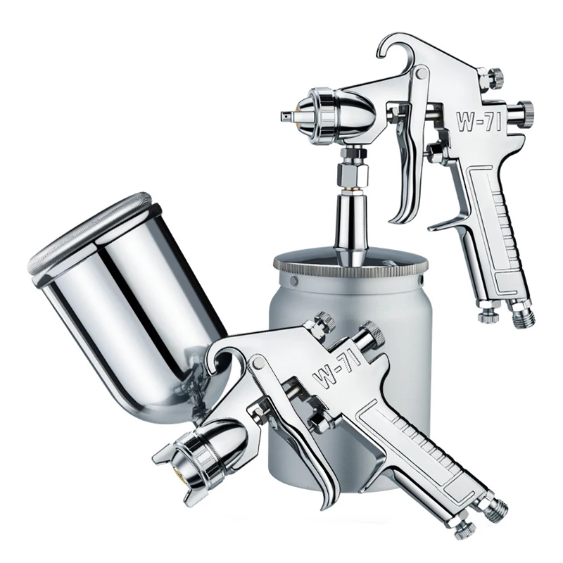W-71S 1.0mm 1.3mm 1.5mm 1.8mm tip Spray Gun for Emulsion Paint Primer Finish Paint