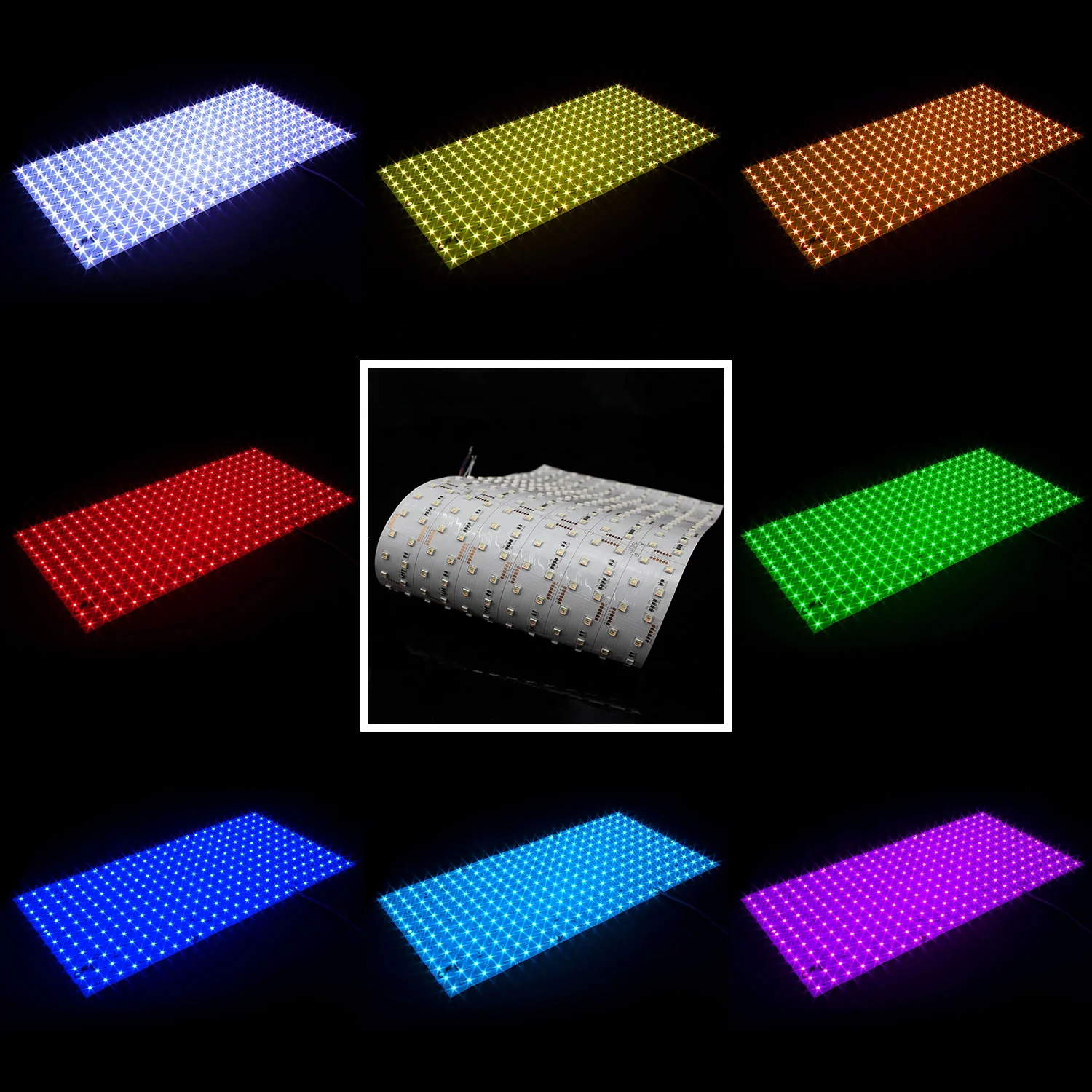 Dc24v Rgbw & Cct Soft Led Panel Color Changing Flexible Easy Cut For Diy Shapes Letter Lights Soft Led Panel Sheet