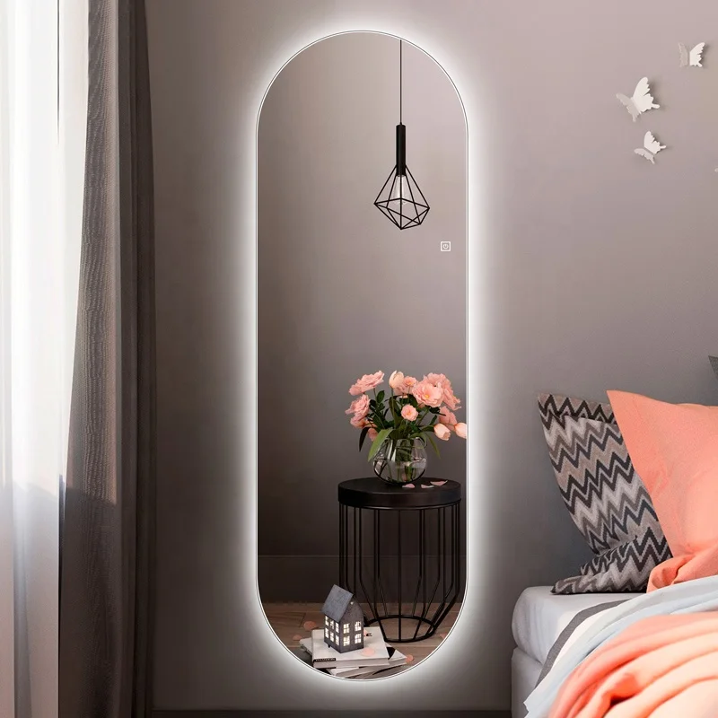 2020 New Design Hot Selling Hotel House Decoration Wall Mounted Illuminated Smart Led Dressing Mirror with Light