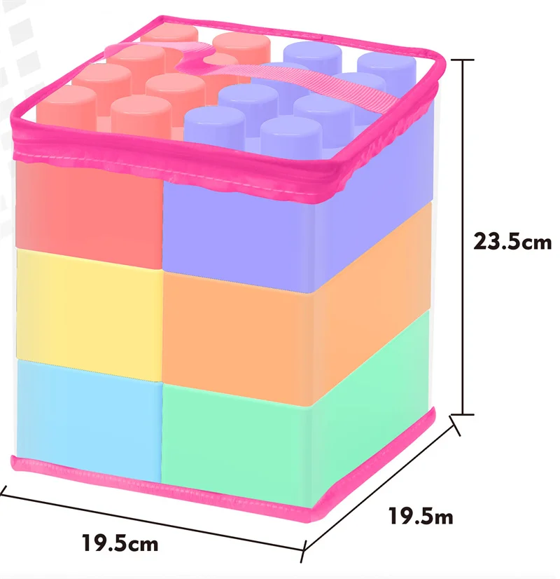 wholesale chenghai kids toy 6pcs set plastic giant square building block