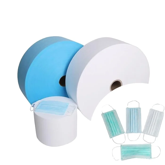 Face Mask Fabric Manufacturer High Quality 100% ES Material Fiber Hot Air Cotton Non Woven Fabric For KN 95 Face Mask