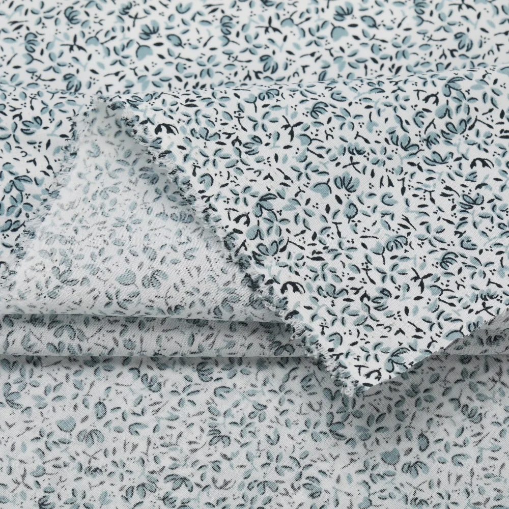 140gsm Pure Cotton and Polyester Woven Fabric Twill Plain Jacquard for Pajamas Jackets