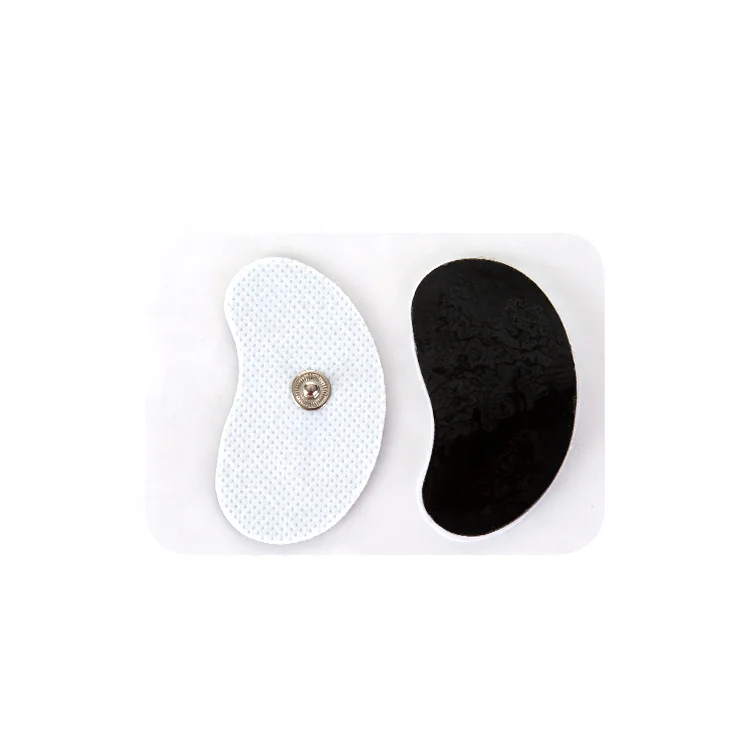 Replacement non-woven self-adhesive tens unit snap electrode pads with button