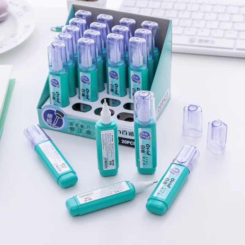 Liquid Correction Pen Jumbo Correction Pen Multi-Purpose Liquid White Out Pen for School, Office & Home