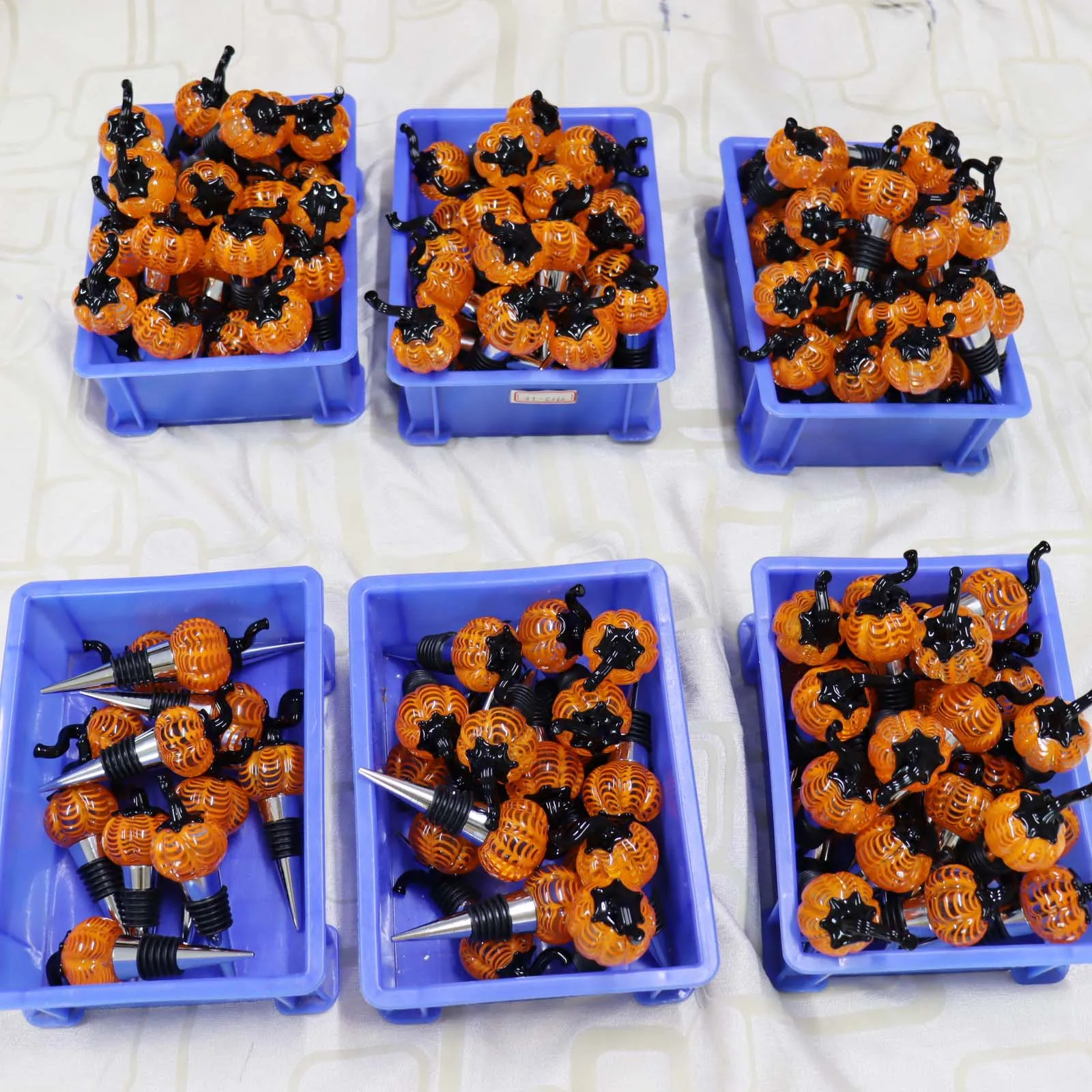 new product glass pumpkin wine stopper customized champagne wine whiskey bottle stopper murano