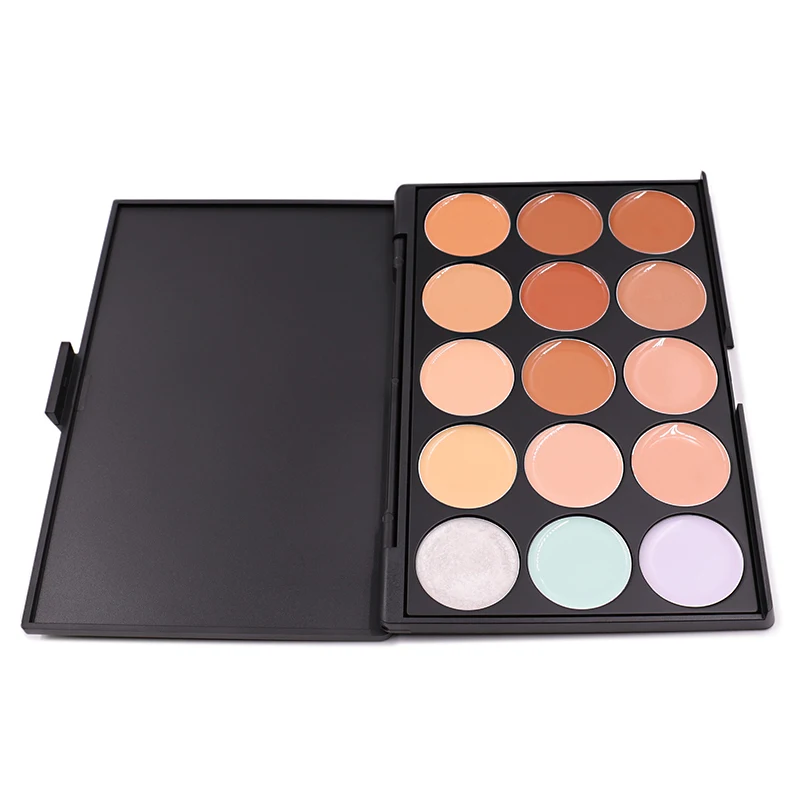 High quality concealer private label 15 Colors makeup cream concealer contour powder palette