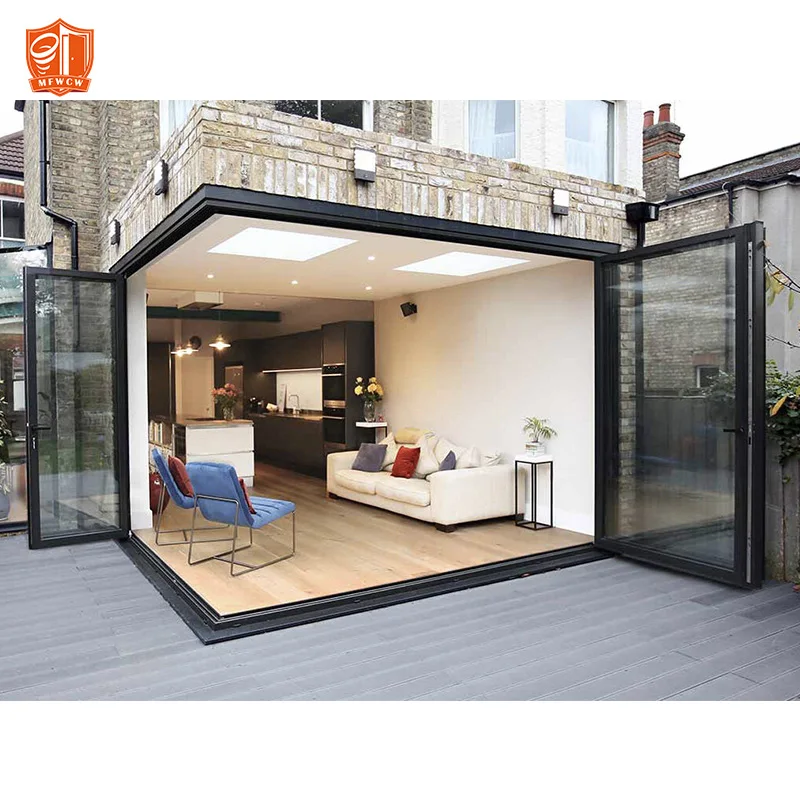 large size veranda aluminum bifold glass folding doors alu glass bifold doors doors and  folding glass accordion window