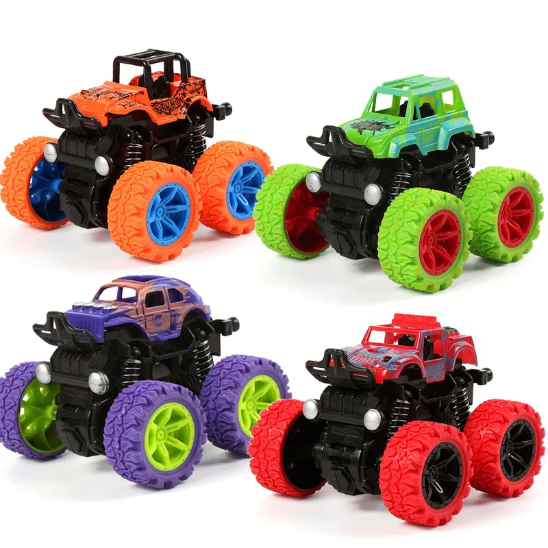 Cheap Wholesale Small Mini Size Kids Toy Car Multi Colors Available 4WD Driving Friction Inertia Car Truck Toys