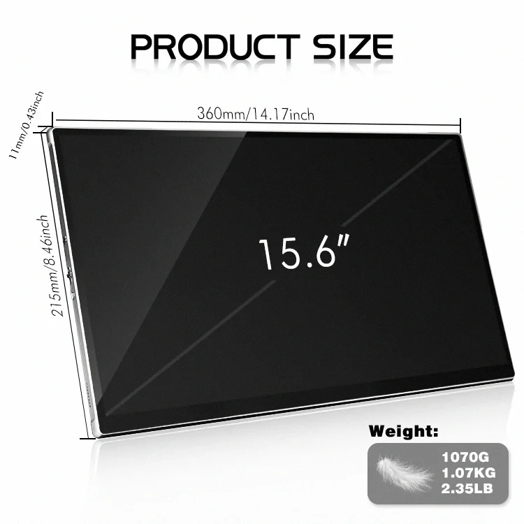 Portable Monitor touch screen monitors screen display gaming monitor studio speaker advertising dual screen laptop extender