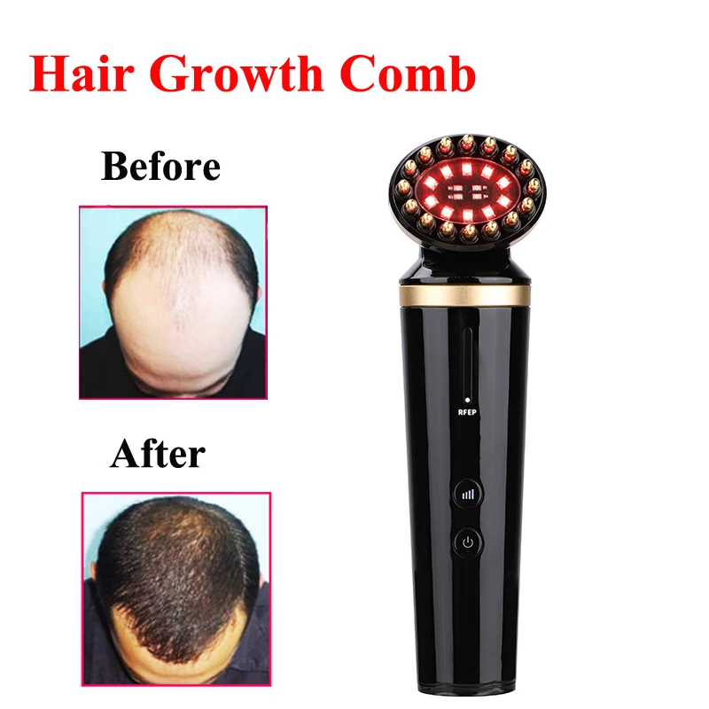 Electric Anti-Hair Loss Treatment Red Light Anti Loss Therapy Regrowth Rf Laser Hair Comb