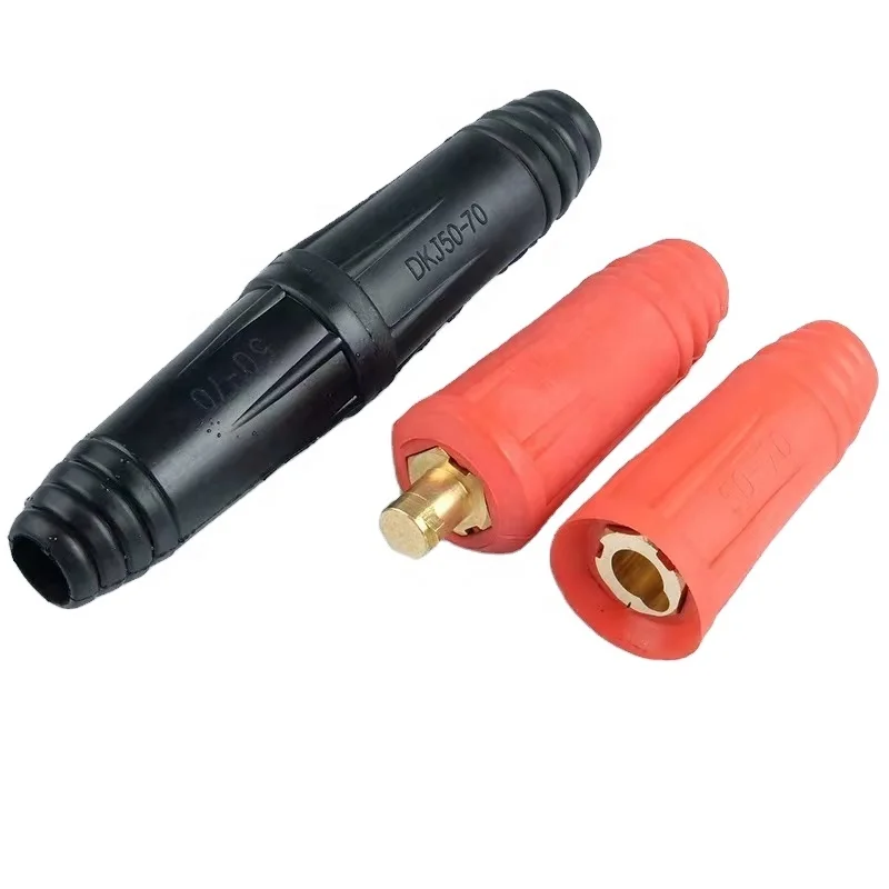Welding Cable Connector10-25 35-50 50-70 70-95 Cable Joint Male Female Welding Connector Socket Plug Connectors Types