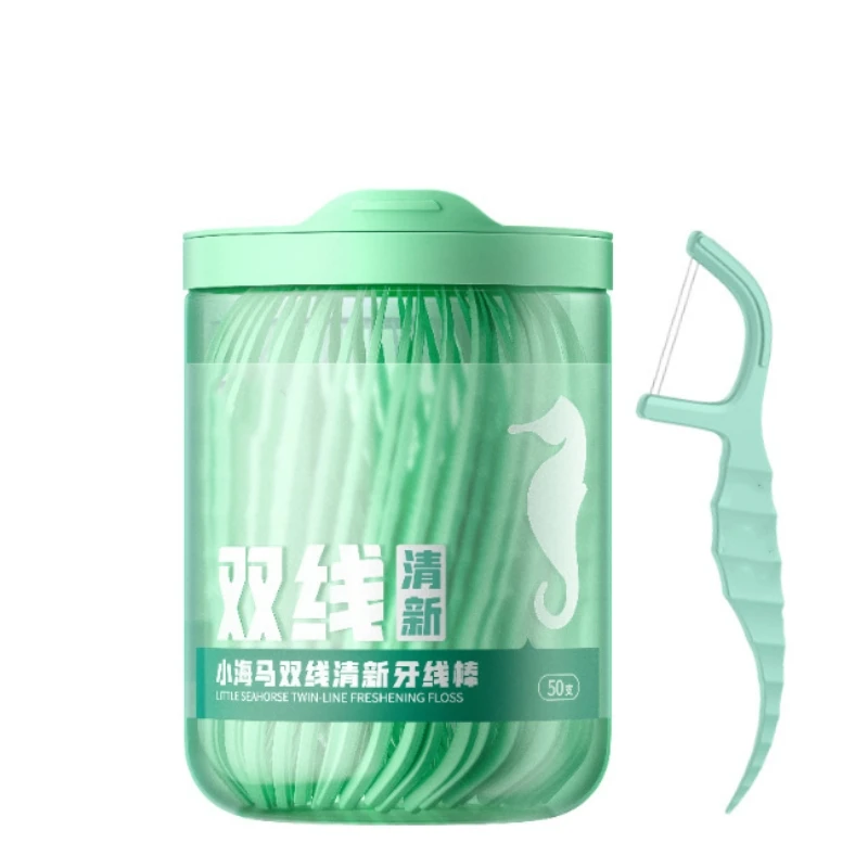 Meyarn Wholesale 50pcs dental floss picks manufacturing holder flosser tooth cleaning for all people