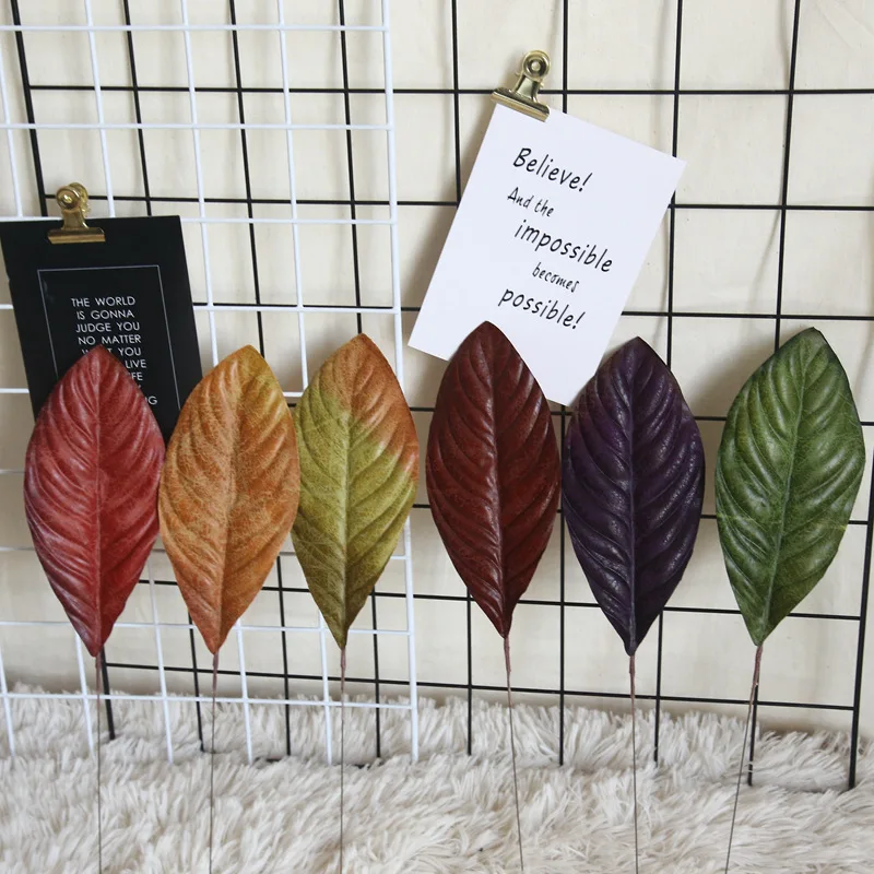 Yopin-2083 Artificial Small Fall Leaves Indoor Decorative Silk Autumn Leaves
