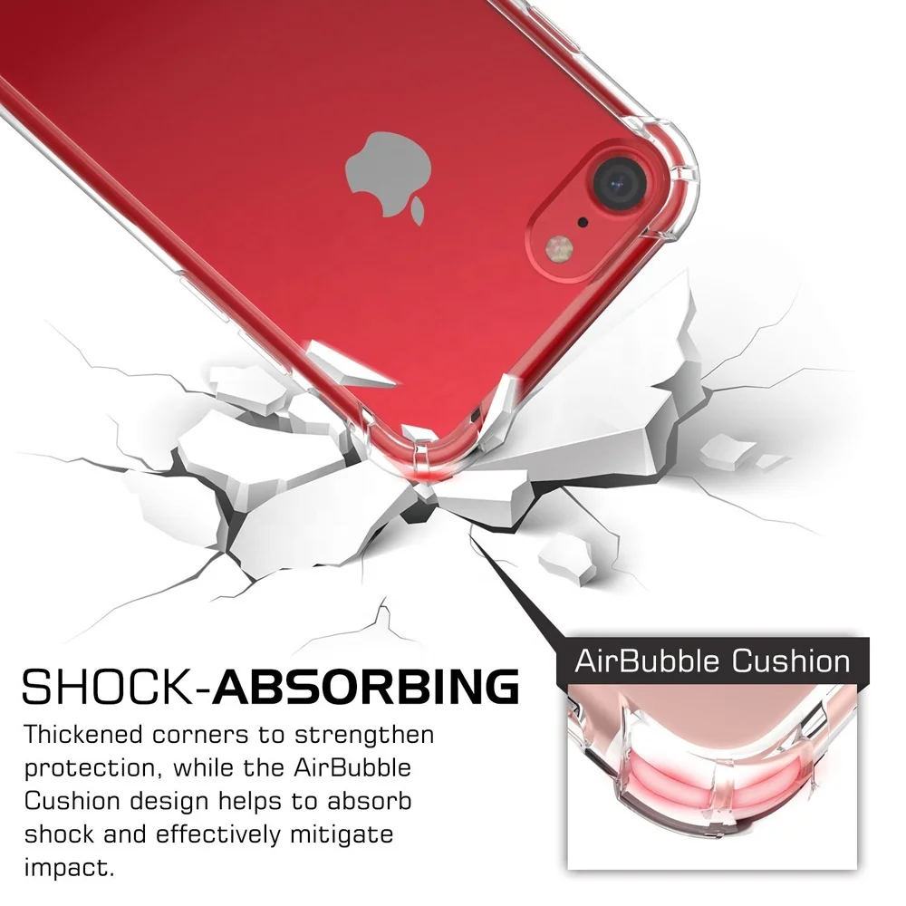
Wholesale Protective Case Clear For iPhone 7 Plus Case, Shockproof Case Phone For 8 Plus, Bumper For iPhone 7P/8P 5.5 