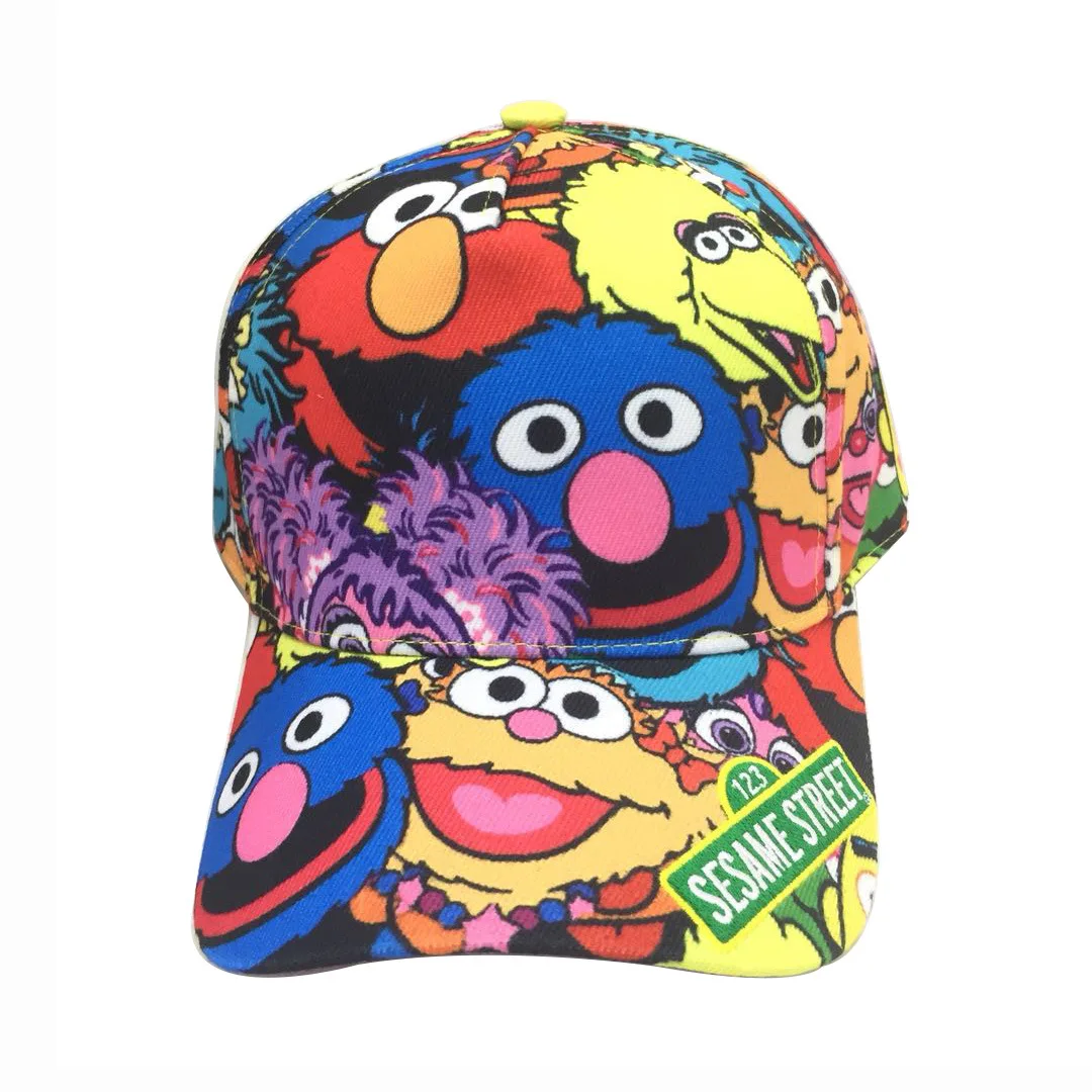 Anime surrounding Sesame Street hats cute Aimo men and women couples cute all-match hip-hop trend baseball hats
