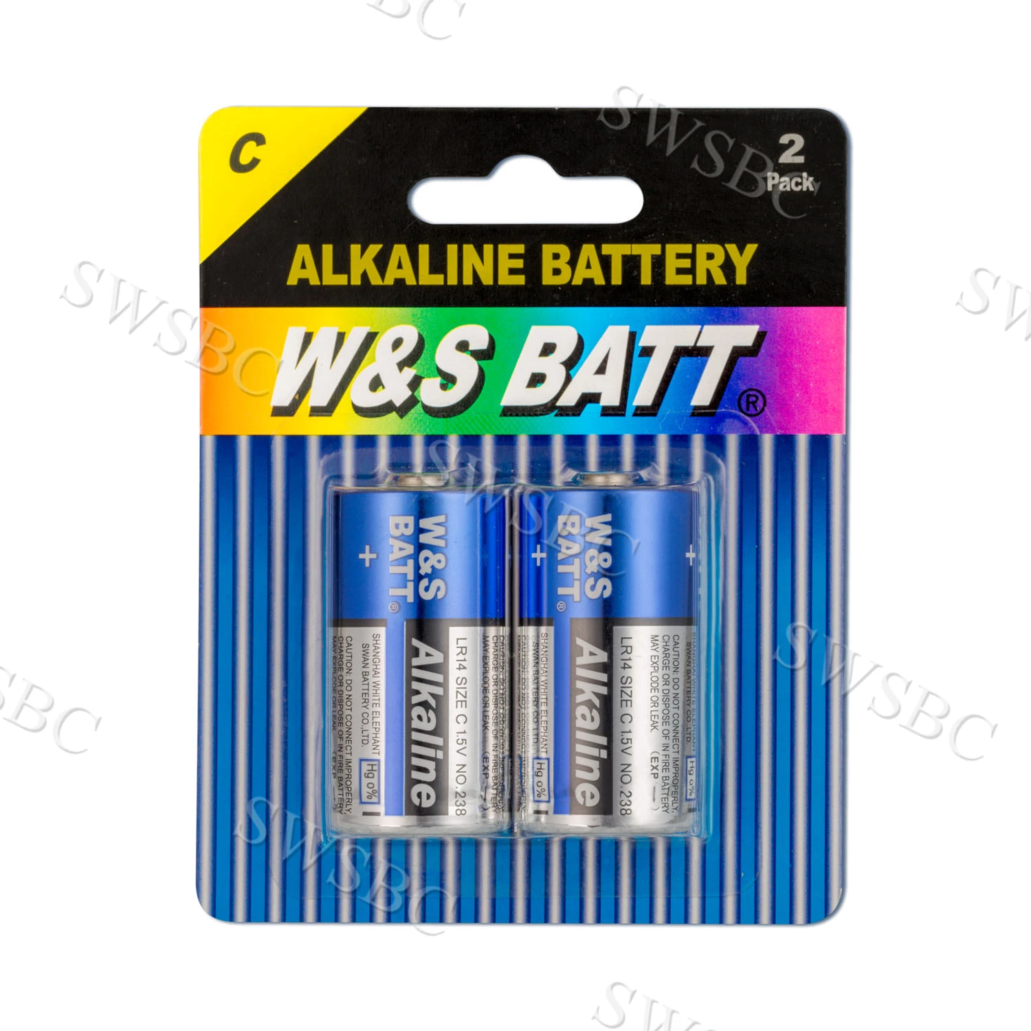 Лучшее качество W & S BATT бренд щелочные батареи LR14 C Размер