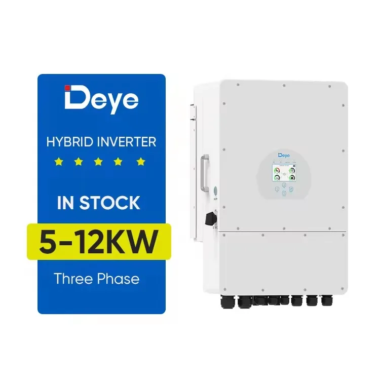 Однофазные гибридные инверторы Deye 5 кВт 8 12 48 В аккумулятор Самоадаптация к Bms солнечный инвертор склад
