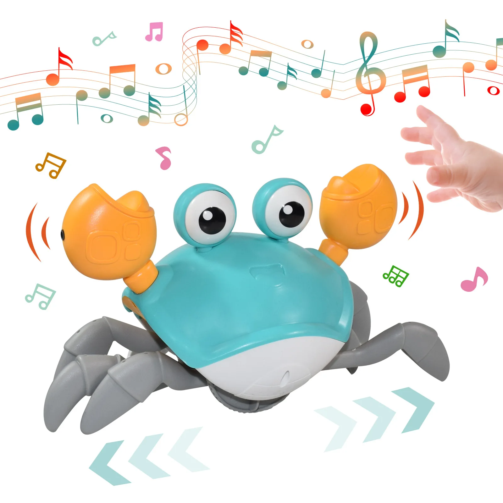 New Hot Baby Crawling Crab Crawling Crab Baby Toys Electric Sensor Crab