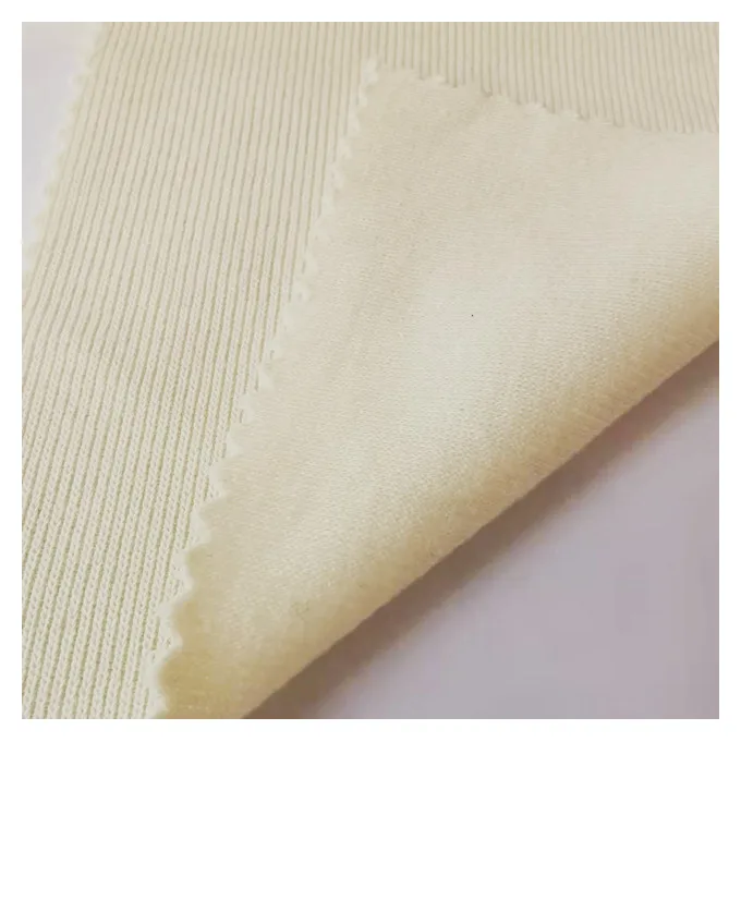 hot sale cotton poly spandex stretch custom rib knit fabric polyester knitted fabric
