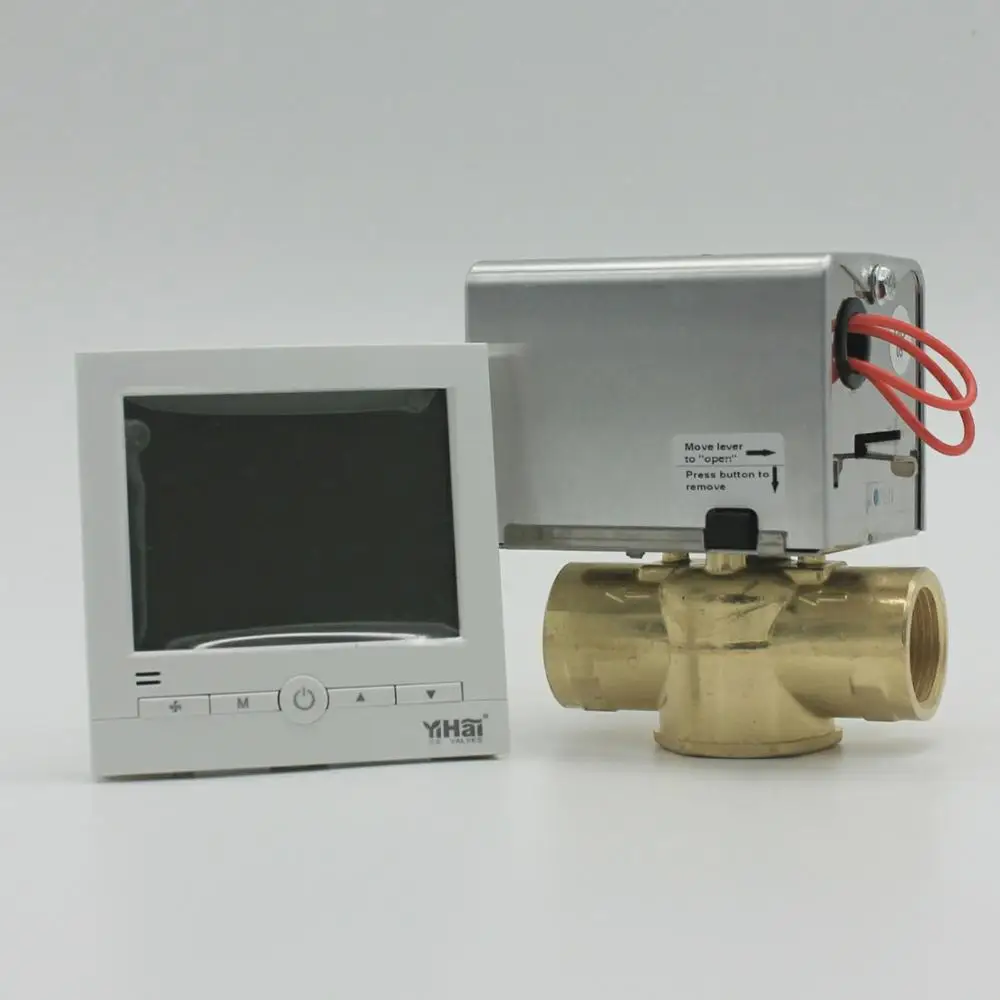  Термостат с 2 трубками Rs485 modbus cold hotel fcu большим цифровым ЖК-дисплеем