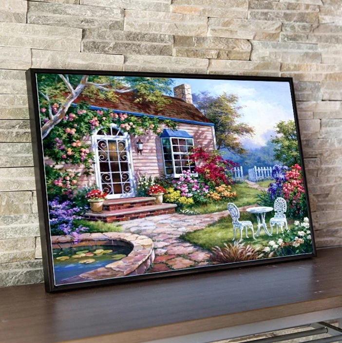 
Custom Photo Diy Crystal Wholesale 5d Flowers Diamond Painting 5d Full Drill 