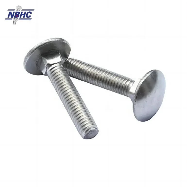 NBHC003BO DIN 603 DIN 607 болт и гайка оцинкованные болты из нержавеющей стали с квадратной горловиной