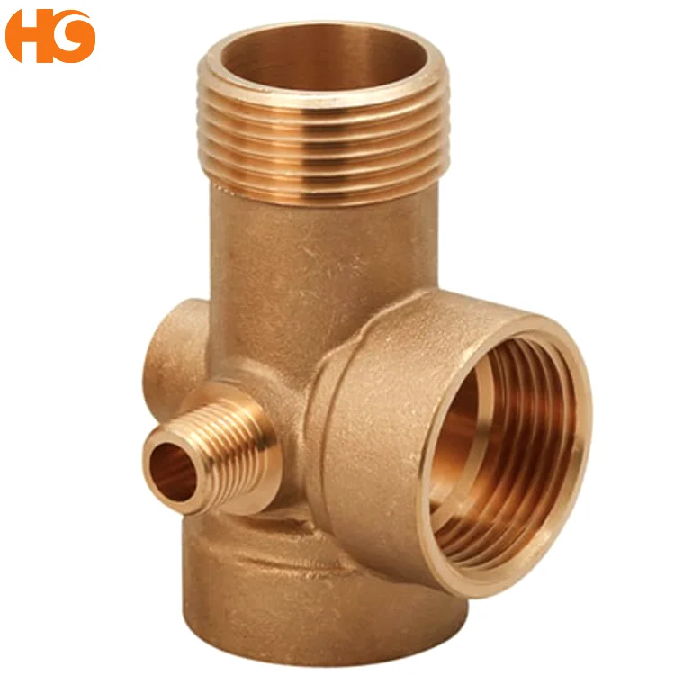 Brass  Pipe Fitting  Equal  Tee  From YUHUAN  HUIGAO