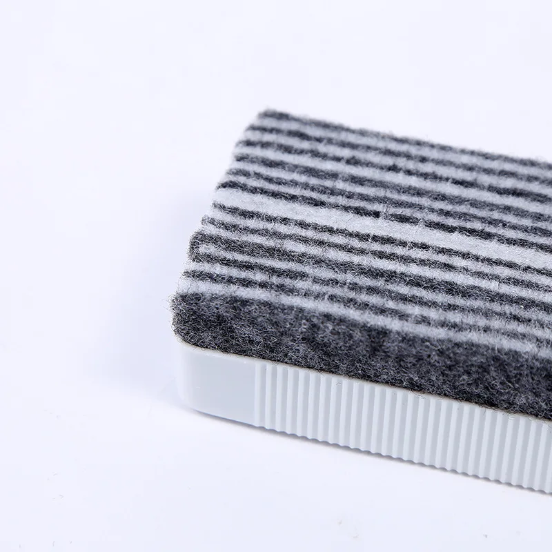 Simple White Color Whiteboard Eraser Magnetic Blackboard Eraser Felt Chalk Eraser