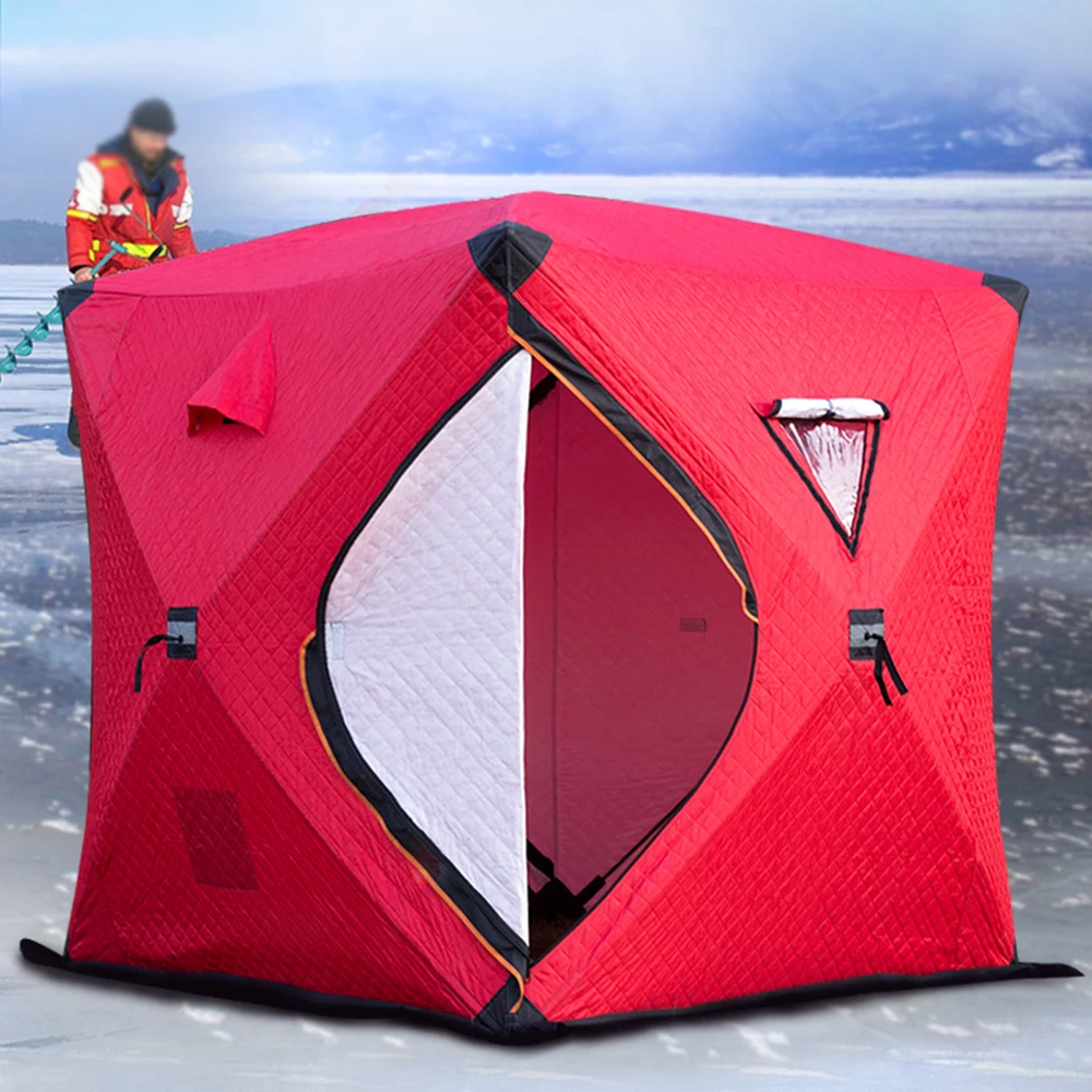 3-4 Person Use Winter Fishing Ice Plus Cotton Outdoor Thick Warm Ultralarge ice fishing Tent