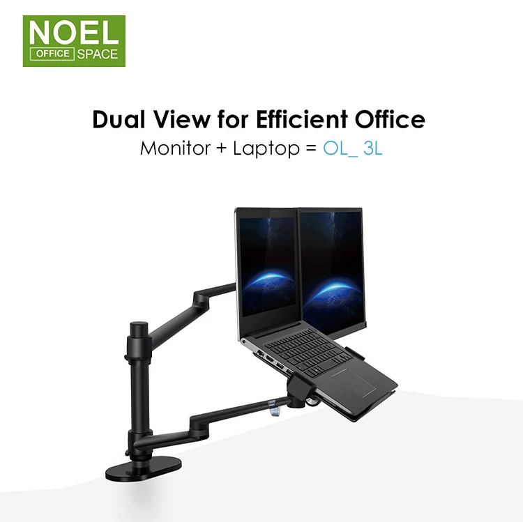 Desktop LCD Computer Screen duel Monitor mount Holder arm computer monitor stand