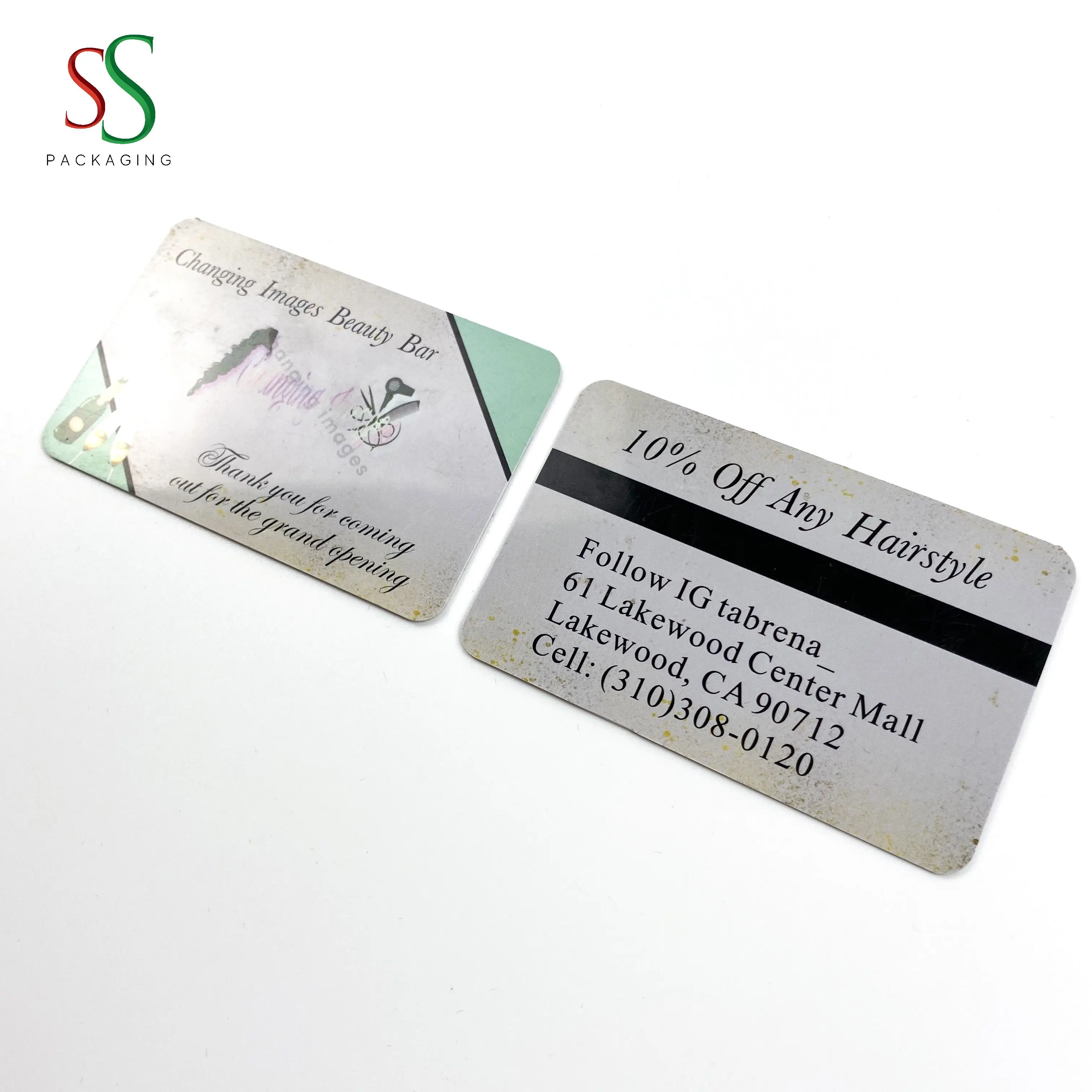 SS Hair Packaging Custom Business Card Credit Card Business Card