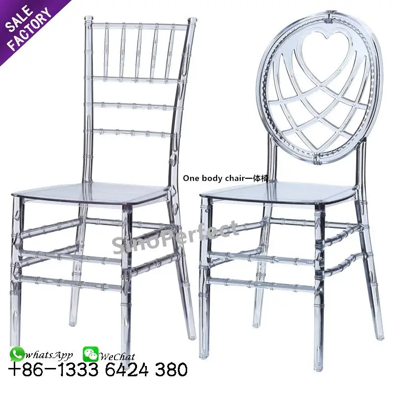 Hot Selling Stacking Wedding Event Outdoor Furniture Transparent Clear Glass China Acrylic Chair Custom