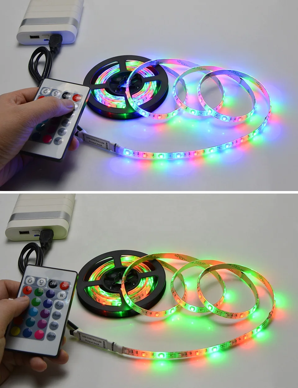 Smd 5050 IP65 USB DC 5V  RGB Flexible led backlight  tv led strip