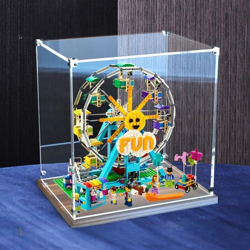 Acrylic Factory Custom Clear Display Box Assemble Acrylic Display Case for Collection, Lego, Figure, Model, Doll