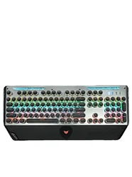 USB wired metal gaming keyboard Hot swap 104 keys teclado gamer are suitable for competitive games