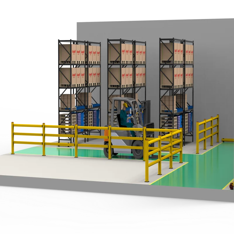 Yellow Plastic Upright Protector Road Traffic Barrier Flexible Anti-collision Post