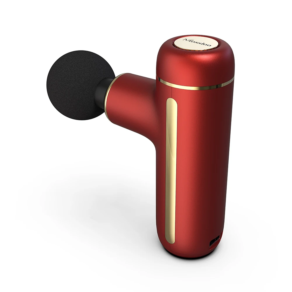 
Красный Пистолет для горячего массажа, бесщеточный массажный пистолет 