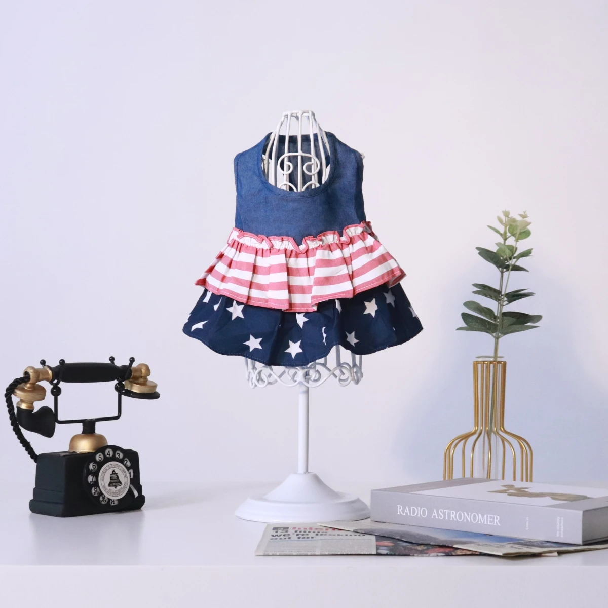 Производитель UFBemo модная дизайнерская летняя одежда небольшого размера американская карта для домашних животных аксессуары плащ собак