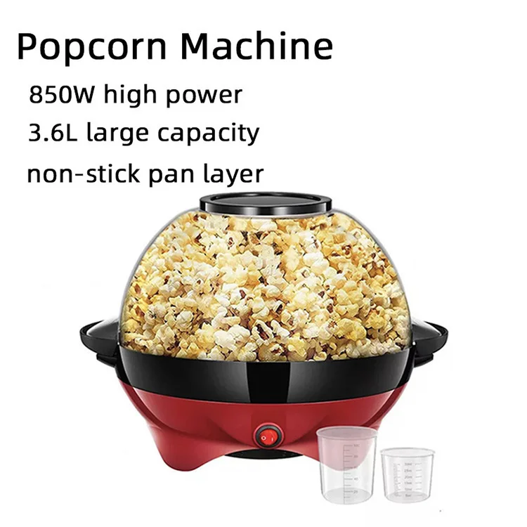 850W Large Capability Household quick-heat technology switch control high quality popcorn maker machine