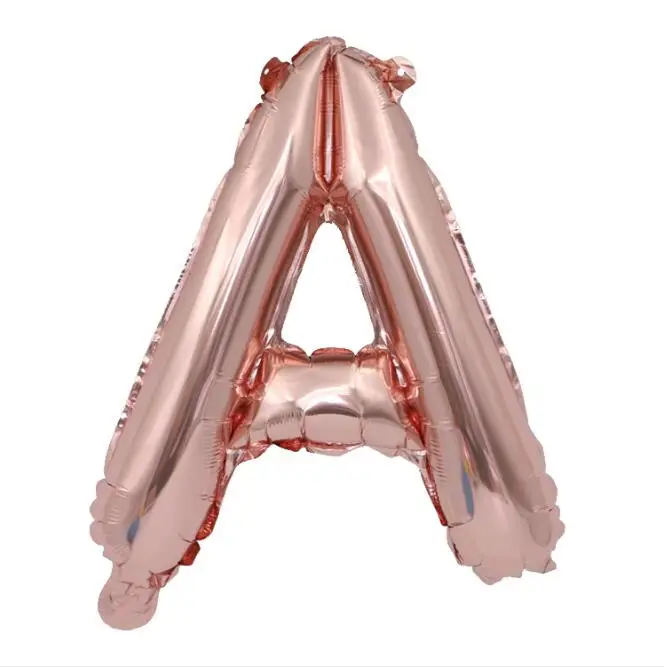 Wholesale New Design Alphabet English 16Inch Gold Rose Gold Sliver Letter Foil Balloon for Party Decoration Wedding Birthday