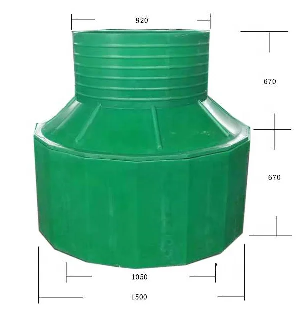  Китай подземный люк HDPE хорошо используется для строительства бензиновой станции по заводской