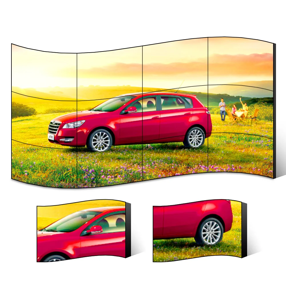 65 55 Inch 4K Lcd Indoor 3.5Mm Narrow Bezel 3X5 Video Wall Screen