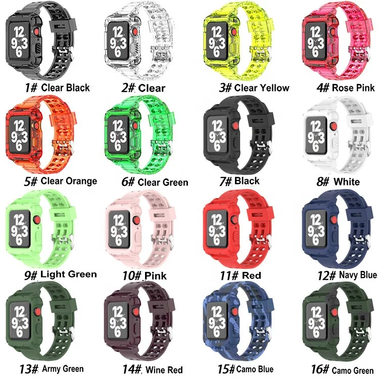  Ремешок из ТПУ для наручных смарт-часов Apple Watch 38 мм 40 42