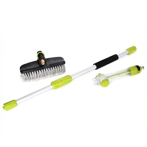 Новинка 2021, телескопическая щетка для чистки автомобиля с потоком воды и дозатором мыла