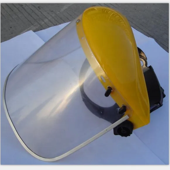 transparent PVC or PC clear visor face shield