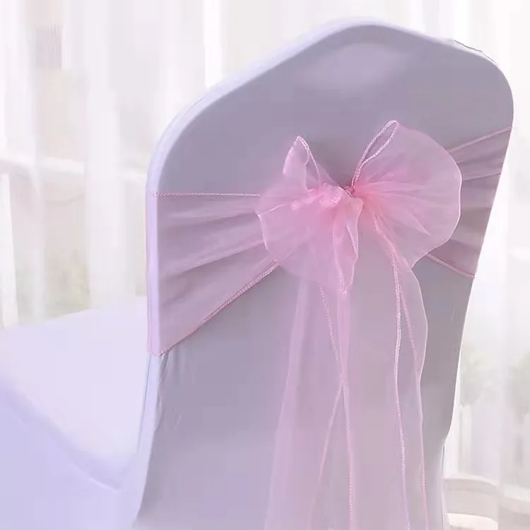 Customizable Color Chair Covers Sash Wedding Decoration Elastic Chair Sash