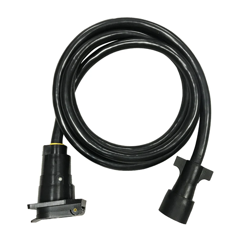 Dongguan Guangying 6 Foot 7 Way Trailer Cord Wire Harness Light Plug Connector Molded RV Cable